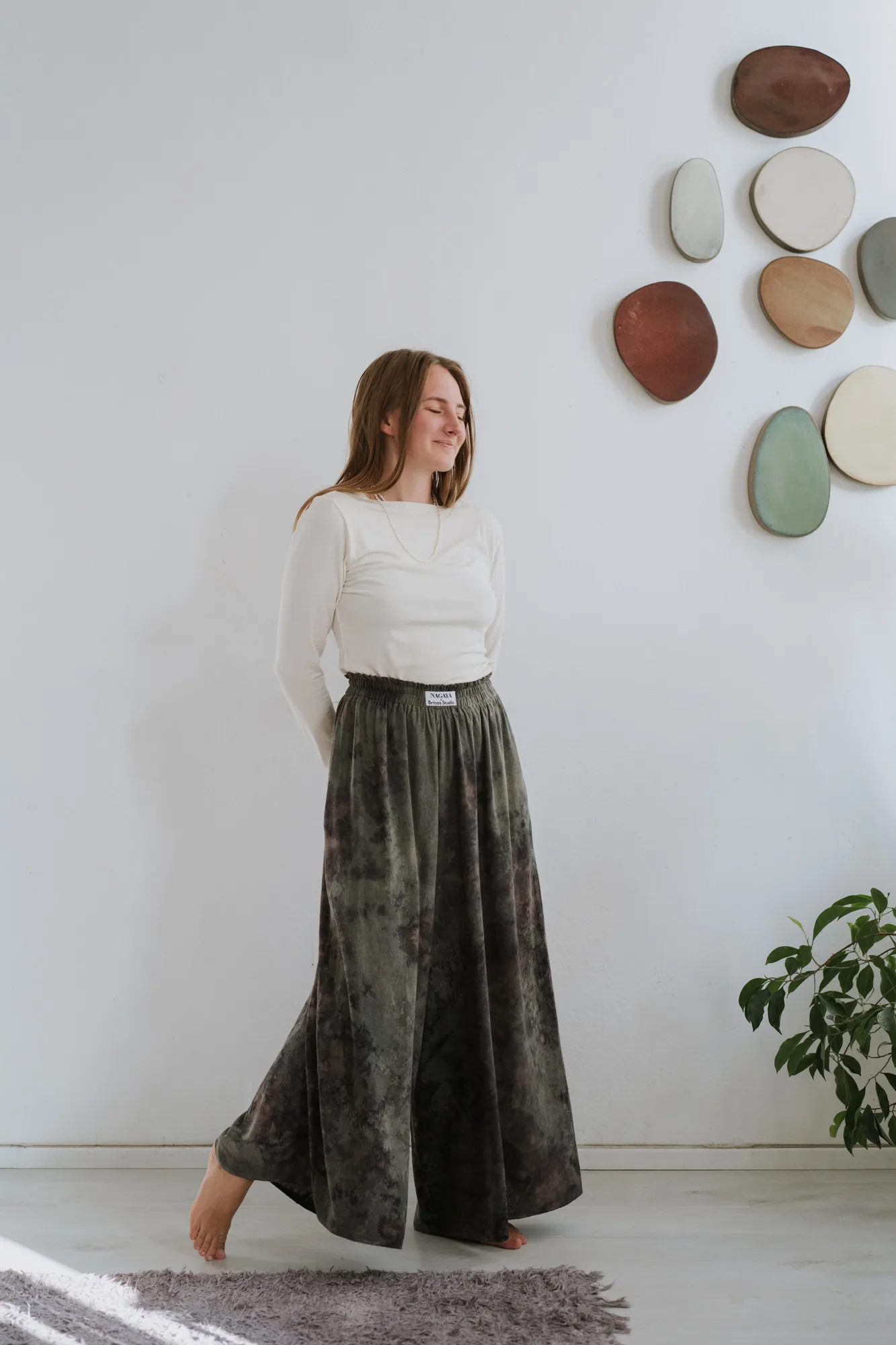 Cloud 99 Silk Pants: Deep Forest