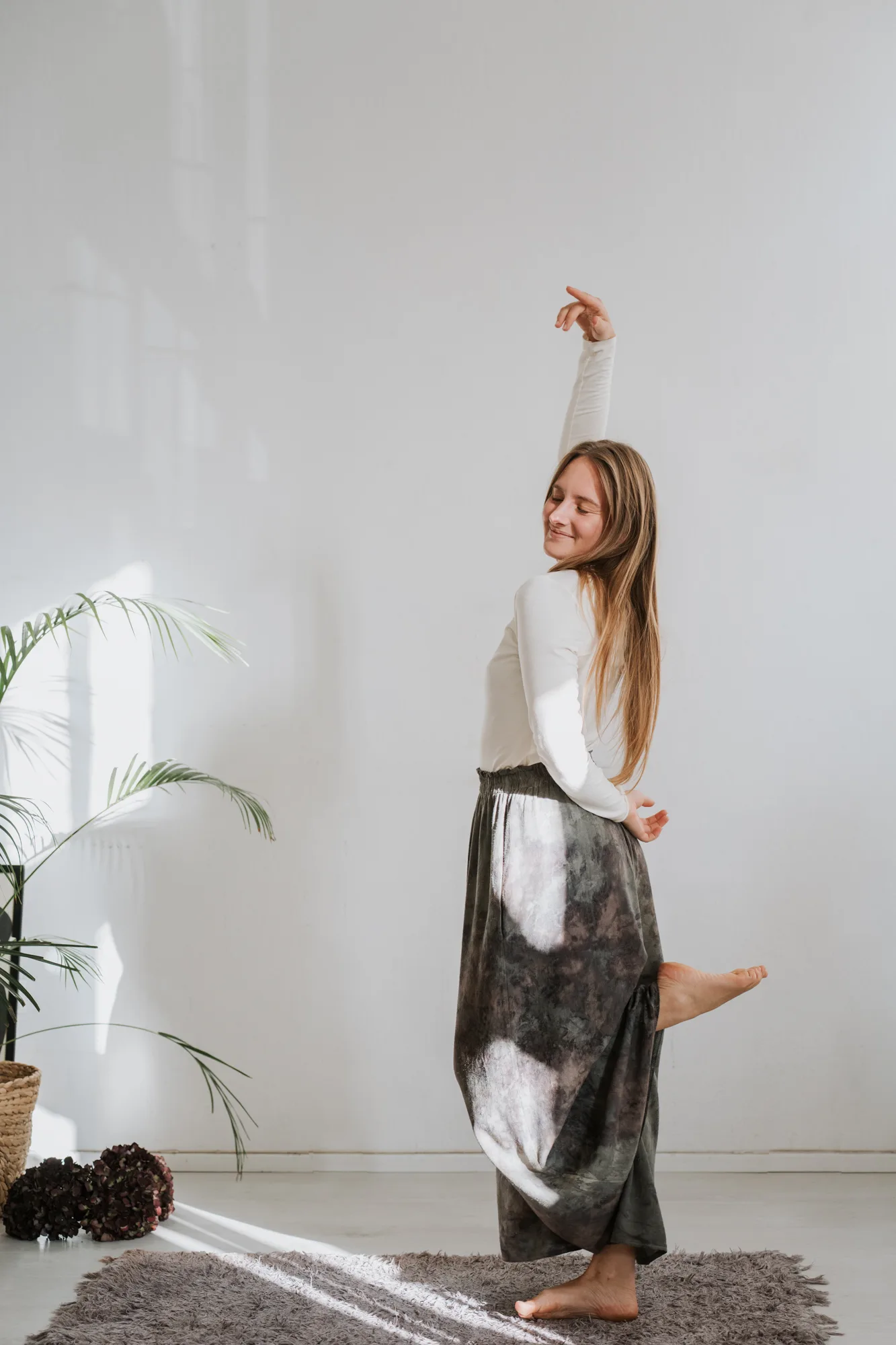 Cloud 99 Silk Pants: Deep Forest
