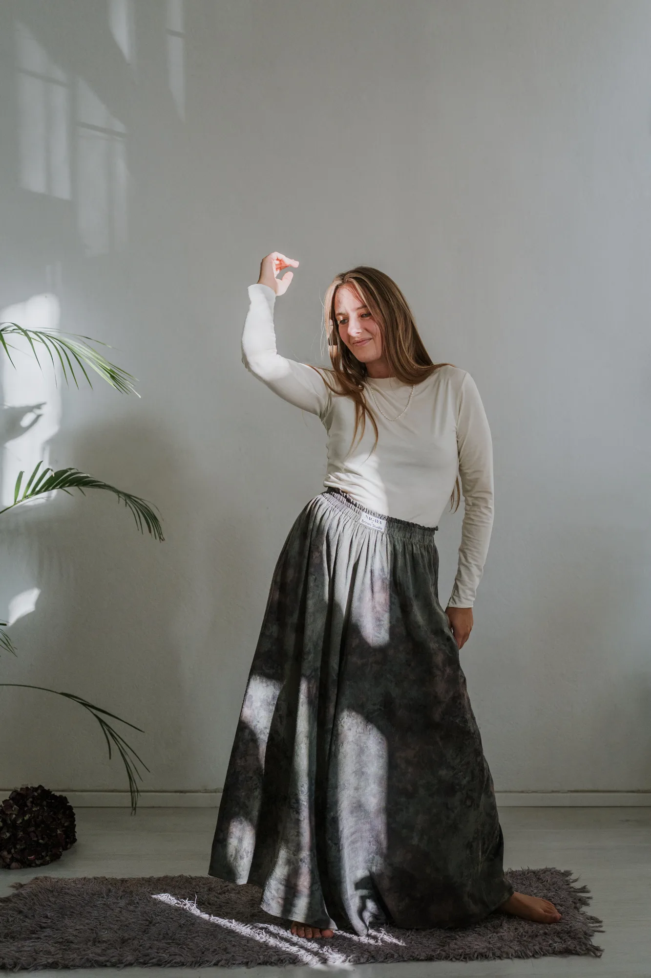Cloud 99 Silk Pants: Deep Forest
