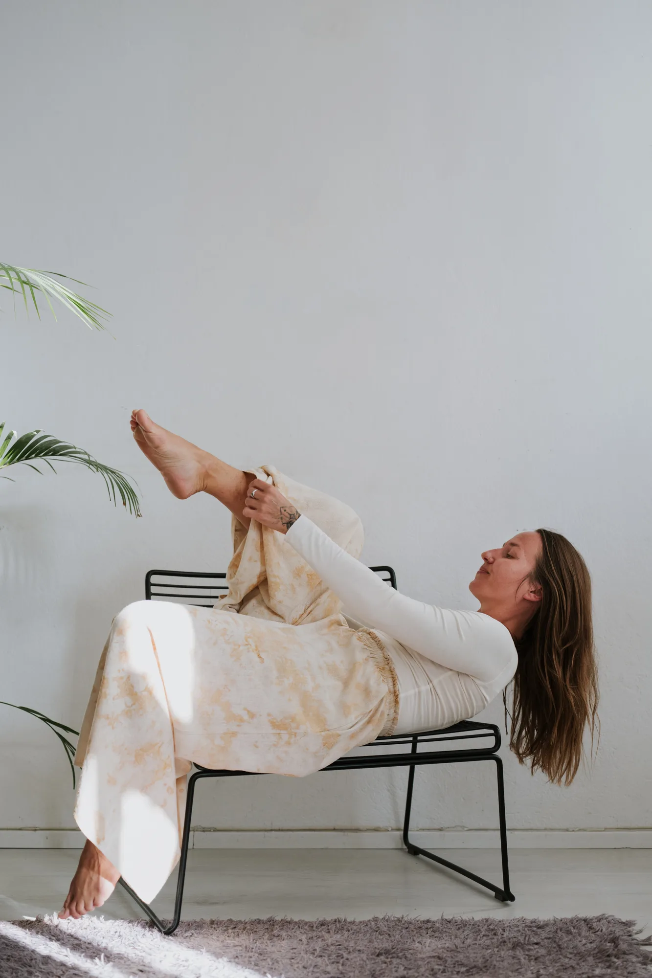 Cloud 99 Silk Pants: Grounding