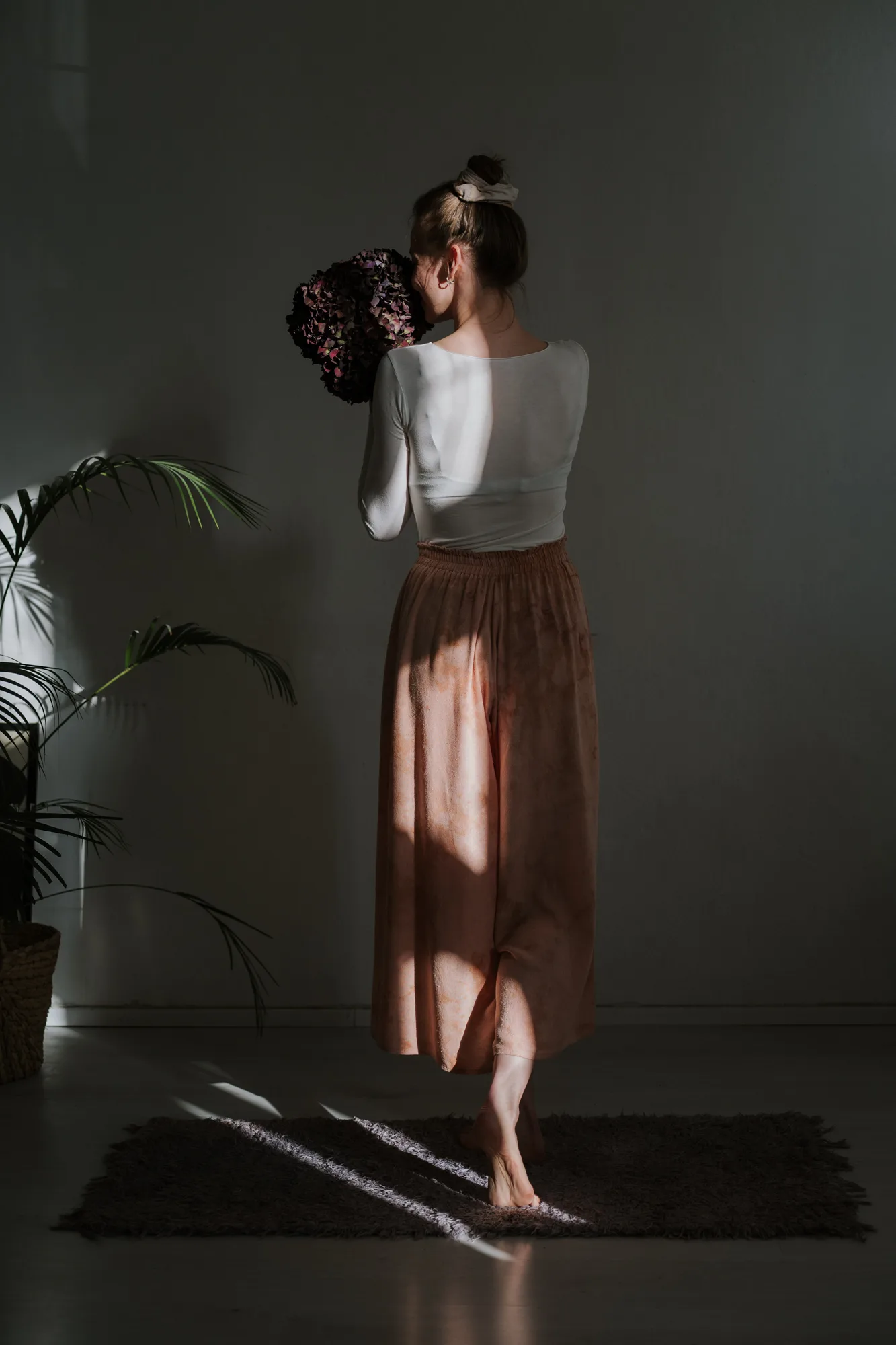 Cloud 99 Silk Pants: Pink Ground