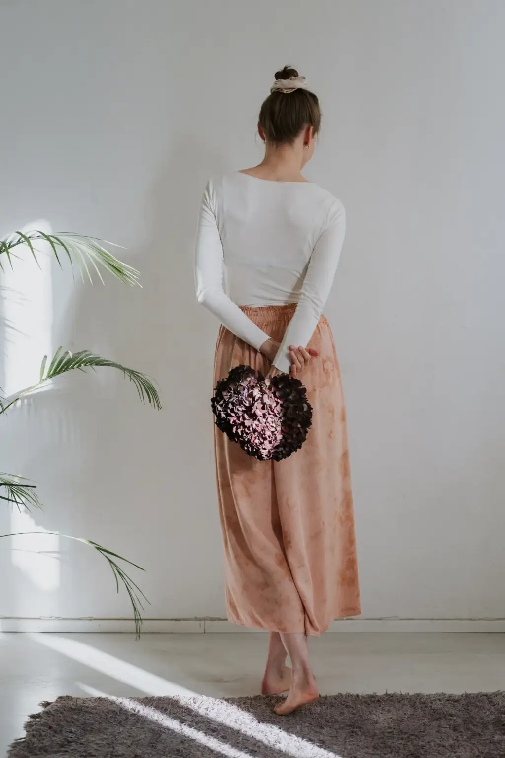 Cloud 99 Silk Pants: Pink Ground